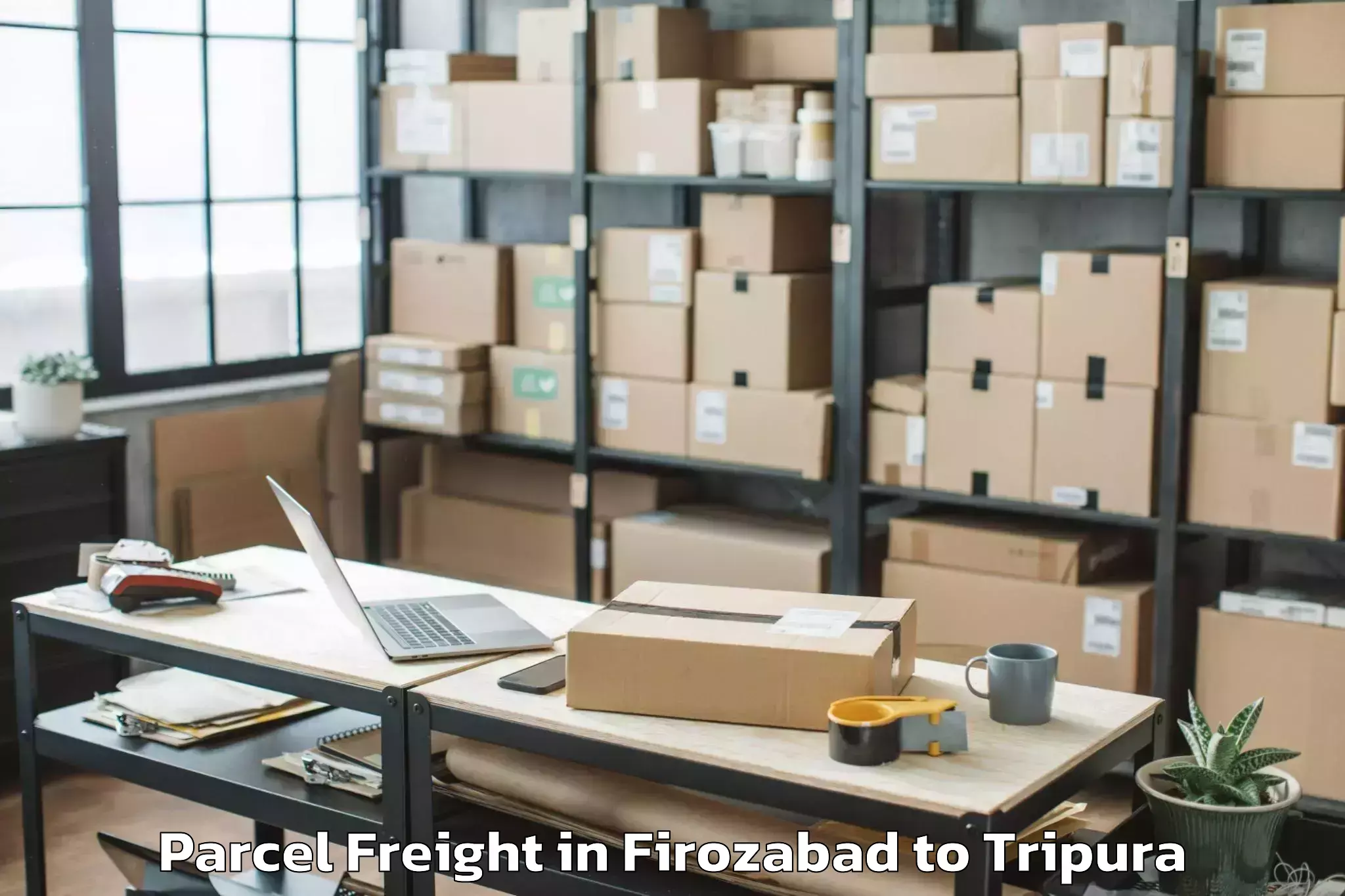 Book Firozabad to Kailashahar Parcel Freight